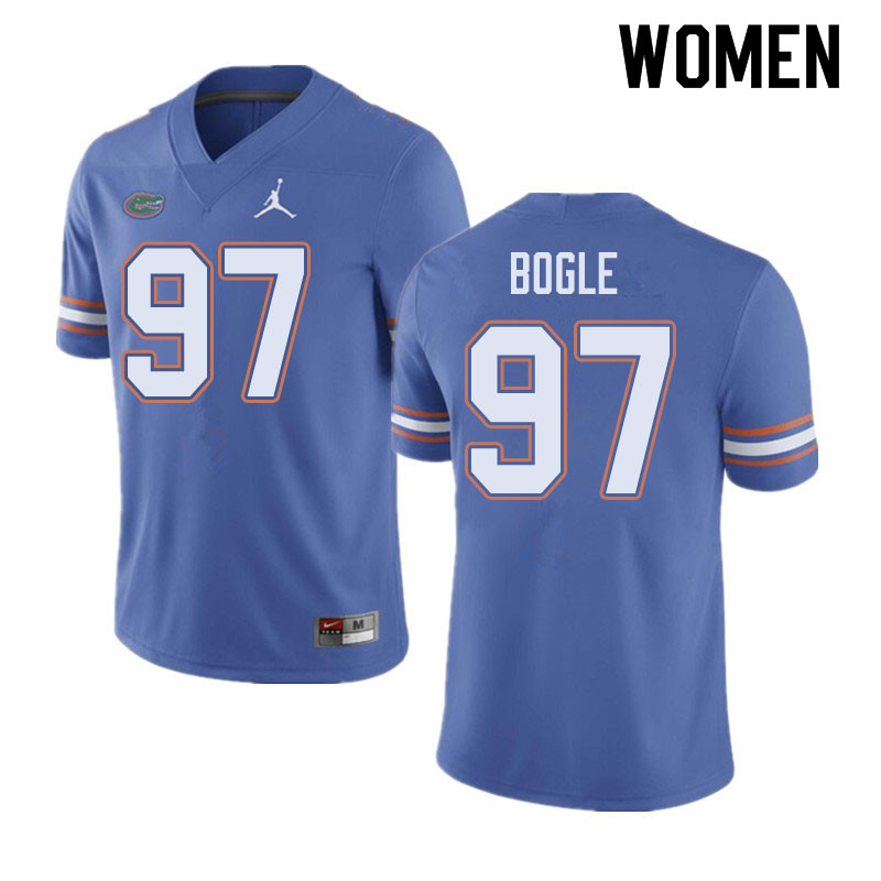 Jordan Brand Women #97 Khris Bogle Florida Gators College Football Jerseys Sale-Blue - Click Image to Close